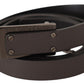 Elegant Leather Belt with Metal Buckle - SEHABRANDS