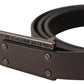 Elegant Leather Belt with Metal Buckle - SEHABRANDS