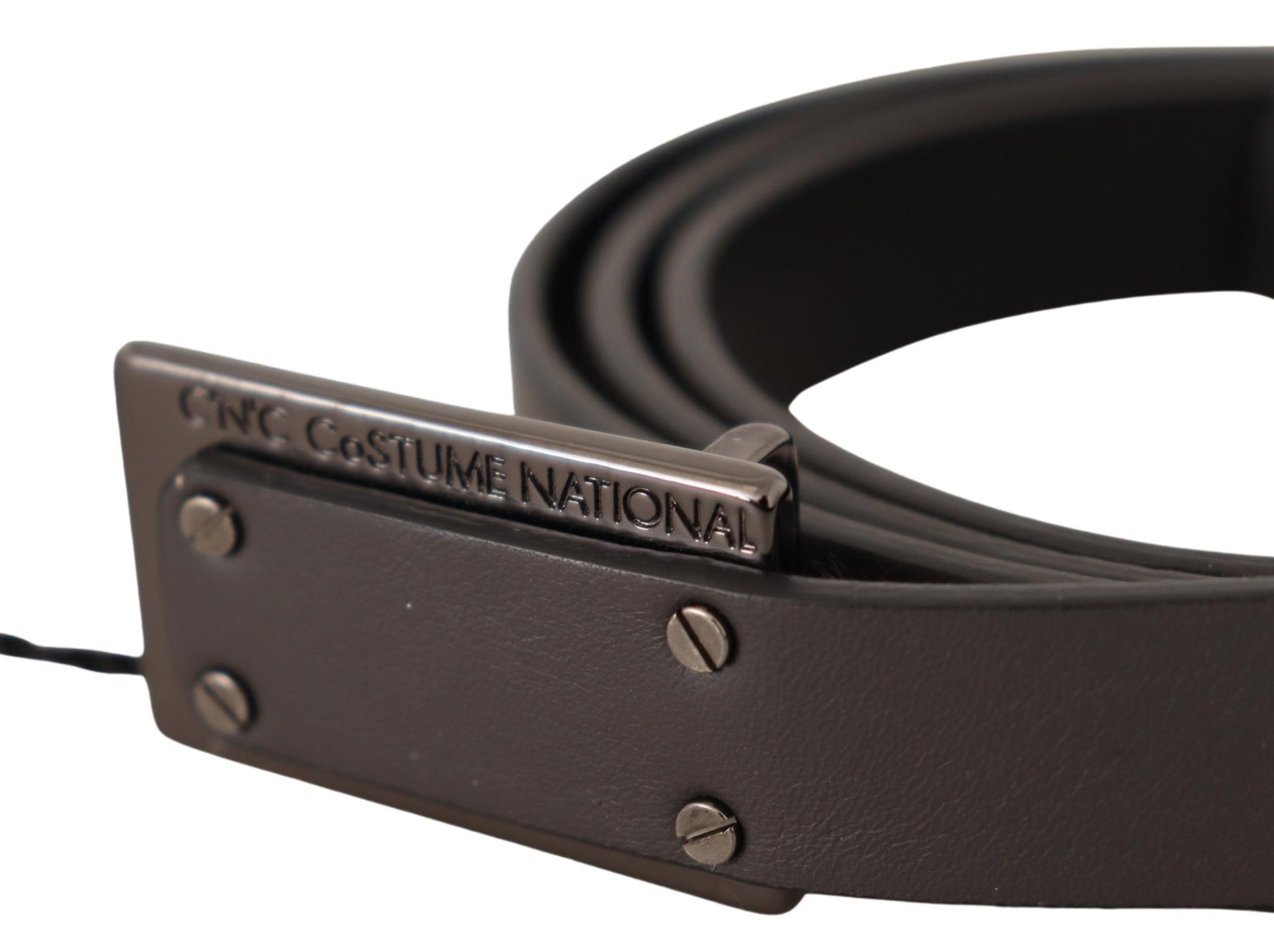 Elegant Leather Belt with Metal Buckle - SEHABRANDS