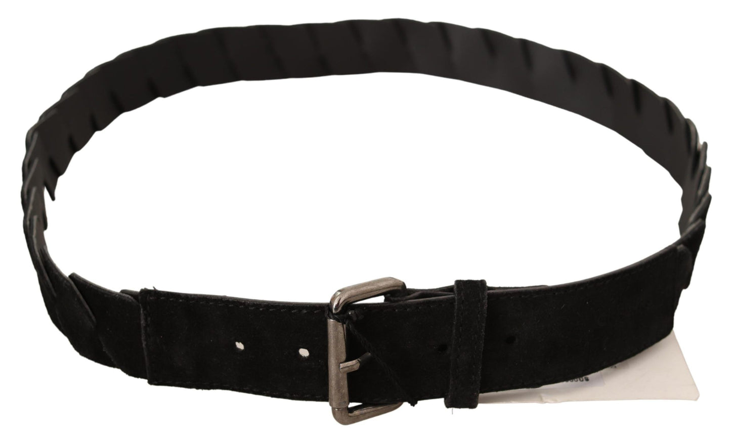 Elegant Black Waist Belt with Metal Buckle - SEHABRANDS