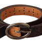 Elegance Redefined: Chic Brown Fashion Belt - SEHABRANDS