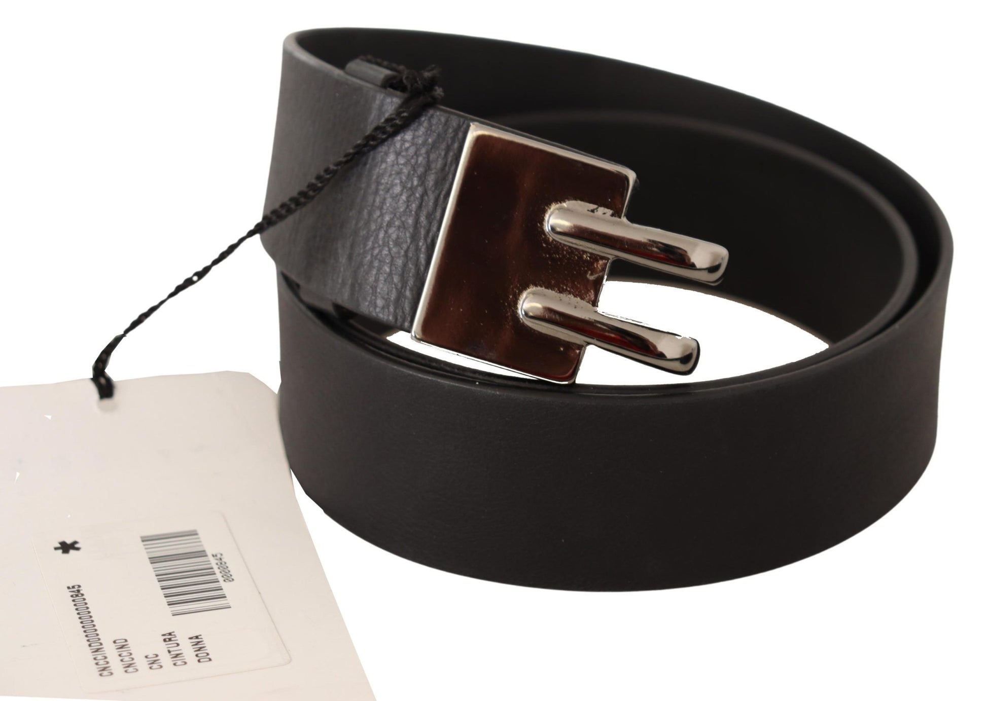 Elegant Black Leather Fashion Belt - SEHABRANDS