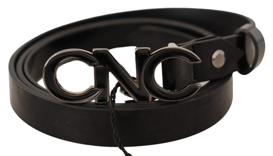 Elegant Black Leather Fashion Belt - SEHABRANDS