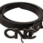 Elegant Black Leather Fashion Belt - SEHABRANDS