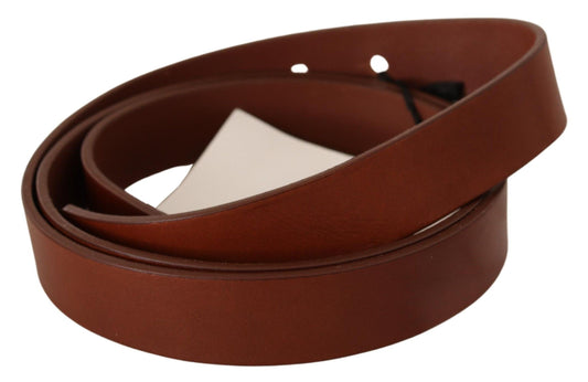 Elegant Brown Leather Fashion Belt - SEHABRANDS