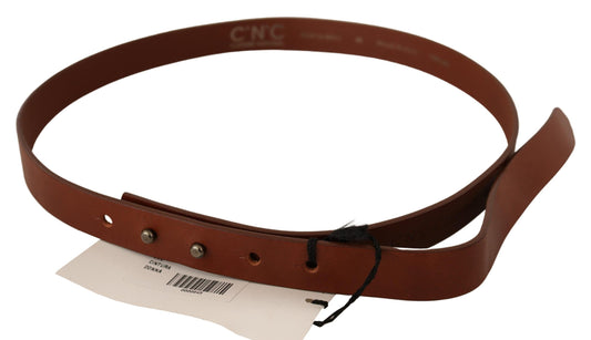 Elegant Brown Leather Fashion Belt - SEHABRANDS