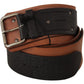 Elegant Dual-Tone Leather Fashion Belt - SEHABRANDS