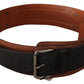 Elegant Dual-Tone Leather Fashion Belt - SEHABRANDS