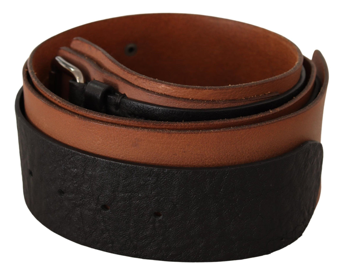 Elegant Dual-Tone Leather Fashion Belt - SEHABRANDS