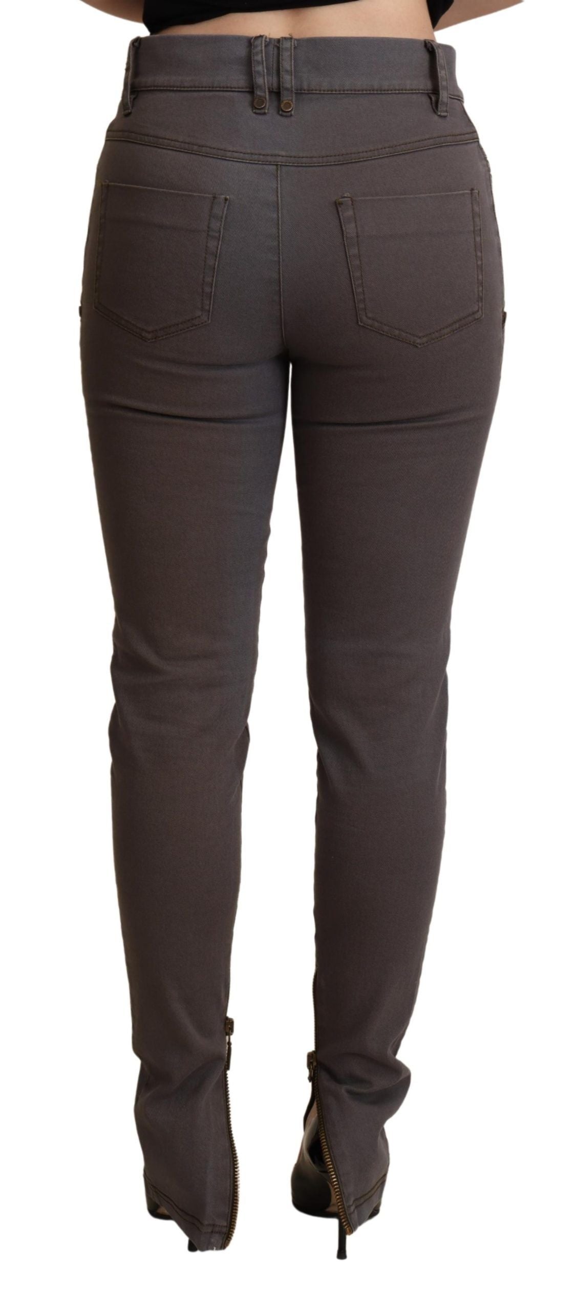 Chic Brown Slim-Fit Skinny Jeans - SEHABRANDS