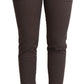 Chic Brown Slim-Fit Skinny Jeans - SEHABRANDS