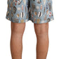 Dolce & Gabbana Elegant Seashell Print Swim Trunks