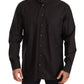 Dolce & Gabbana Elegant Black 100% Cotton Men's Shirt