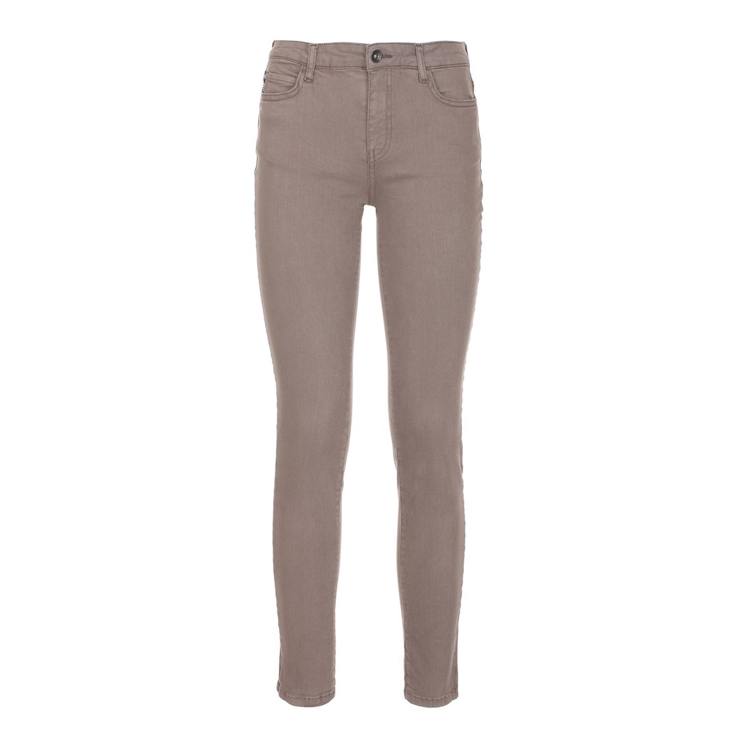 Impeccable Gray Cotton Stretch Pants - SEHABRANDS