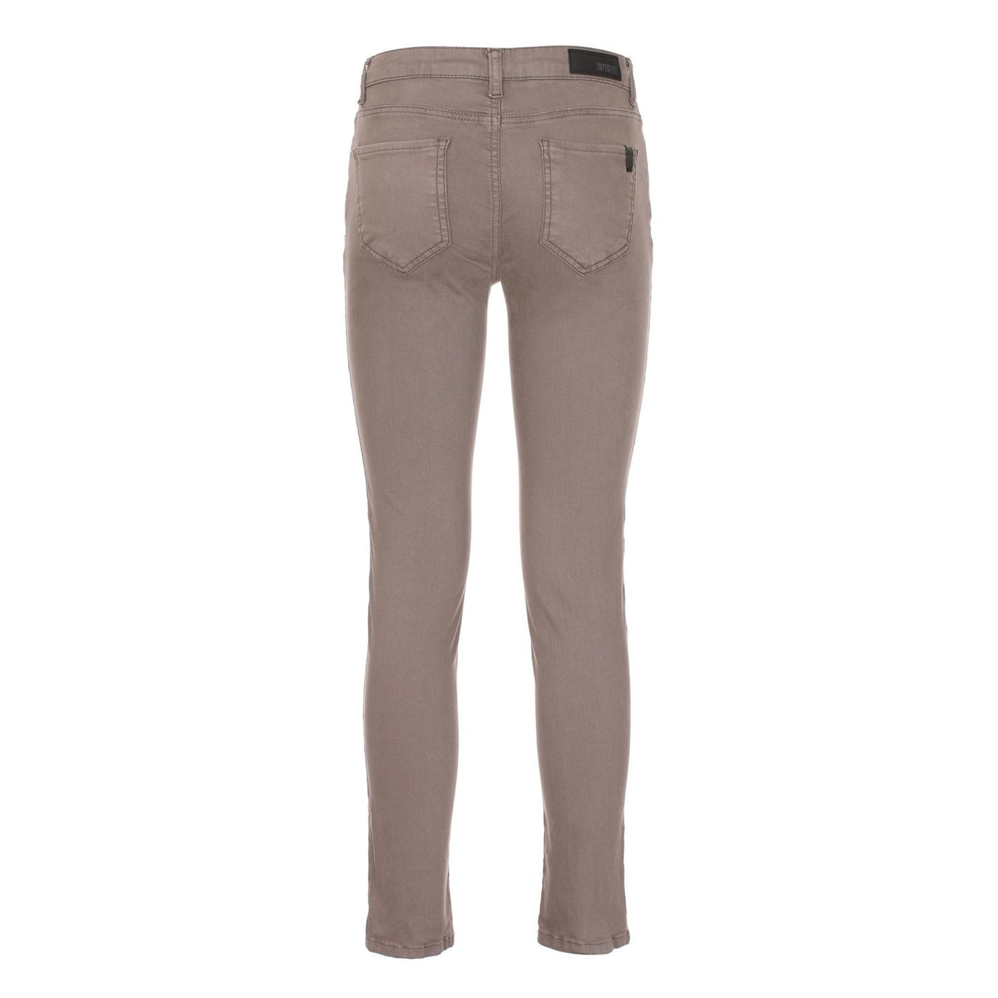 Impeccable Gray Cotton Stretch Pants - SEHABRANDS