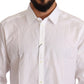 Dolce & Gabbana White Cotton Martini Fit Shirt