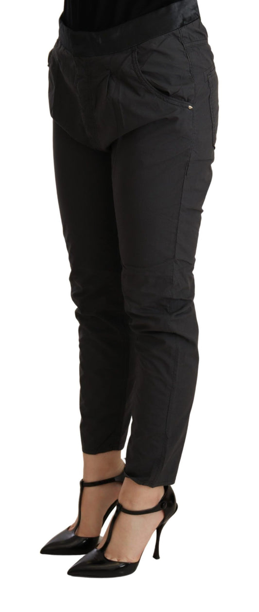 Elegant Mid Waist Slim Fit Skinny Pants - SEHABRANDS