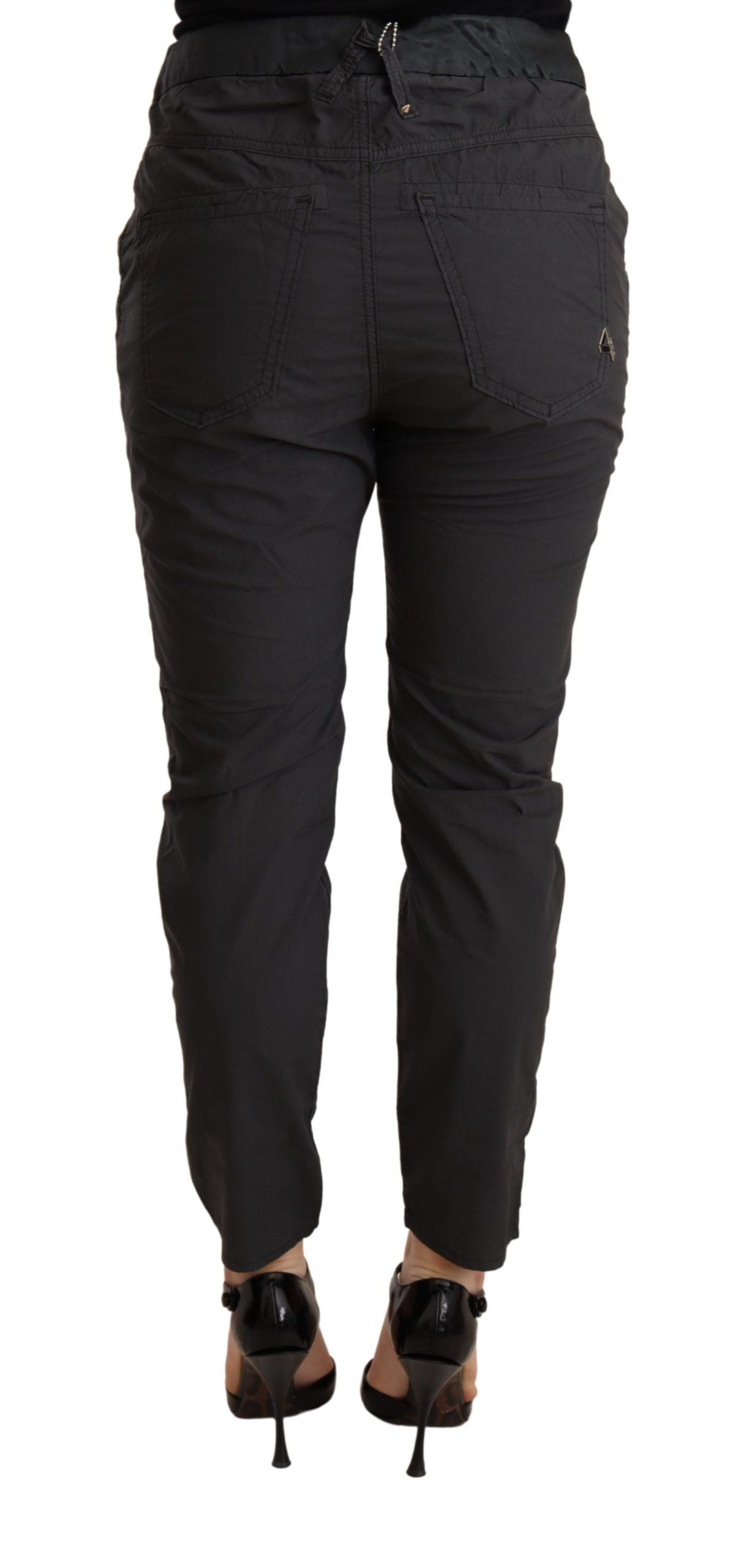 Elegant Mid Waist Slim Fit Skinny Pants - SEHABRANDS