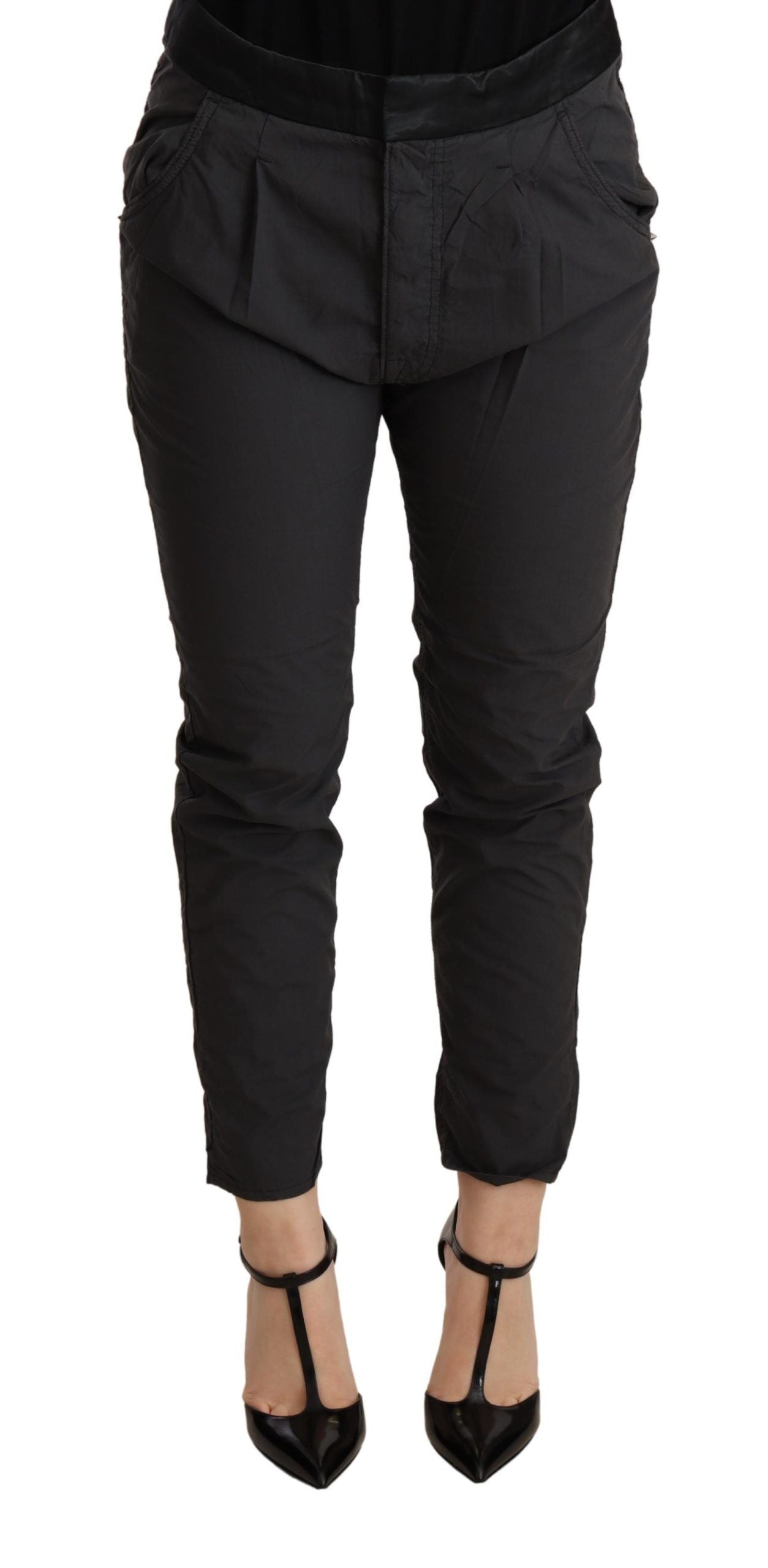 Elegant Mid Waist Slim Fit Skinny Pants - SEHABRANDS