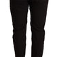 Elegant Black Baggy Cotton Pants - SEHABRANDS