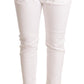 Elegant Slim Fit White Skinny Pants - SEHABRANDS