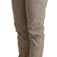 Chic Beige Mid Waist Baggy Pants for Sophisticated Style - SEHABRANDS