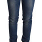 Chic Blue Washed Push-Up Skinny Jeans - SEHABRANDS