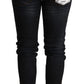 Chic Blue Washed Skinny Low Waist Jeans - SEHABRANDS