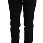 Chic Low Waist Skinny Black Denim - SEHABRANDS