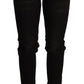 Elegant Slim Fit Black Denim - SEHABRANDS