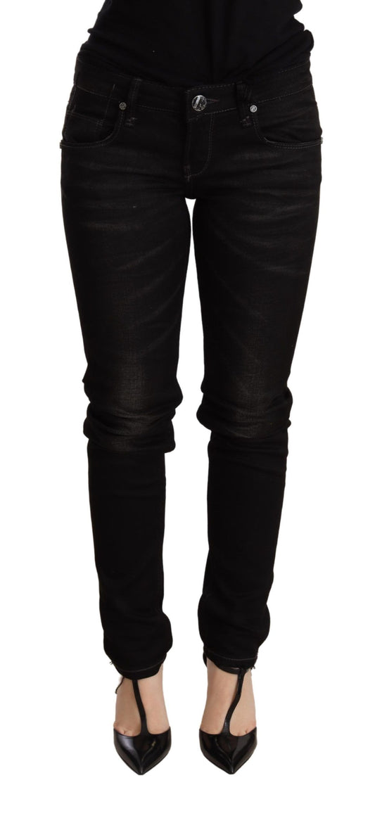 Chic Black Low Waist Skinny Denim - SEHABRANDS