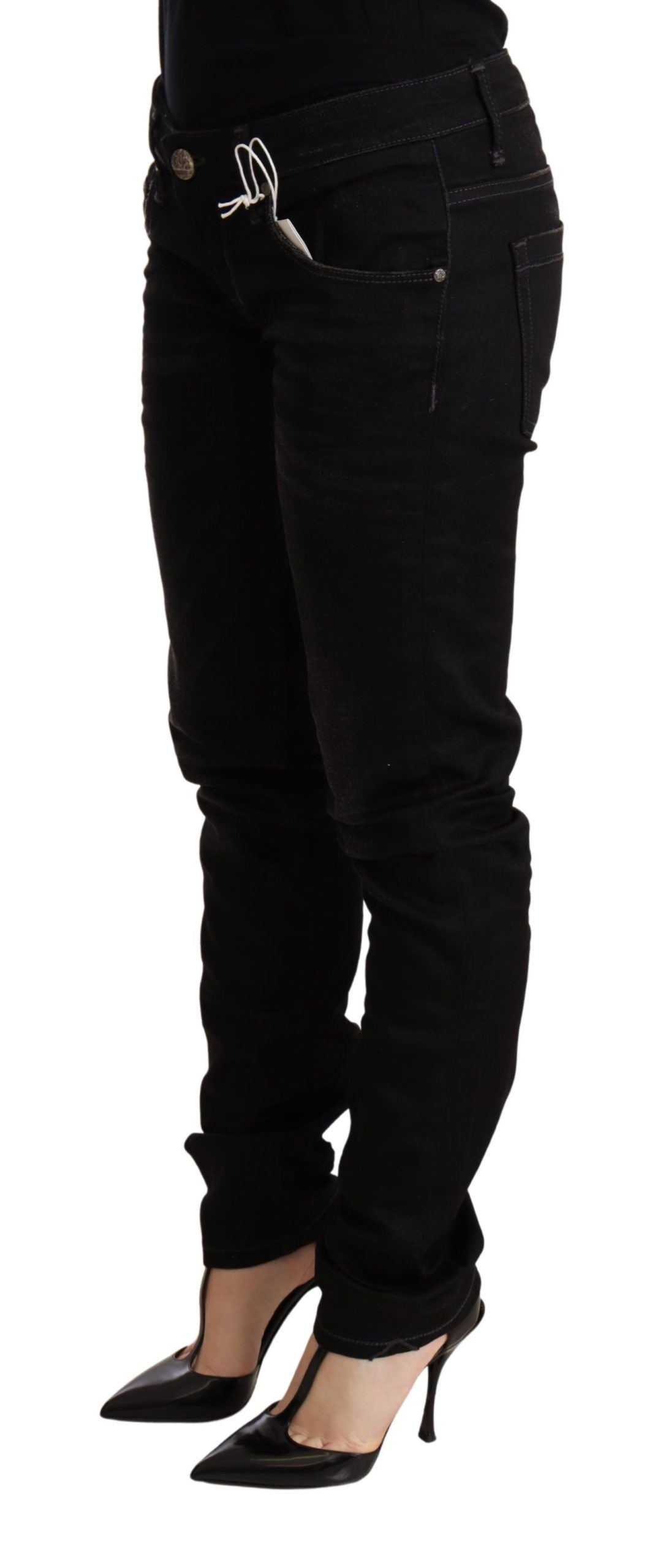 Sleek Black Wash Skinny Jeans - SEHABRANDS