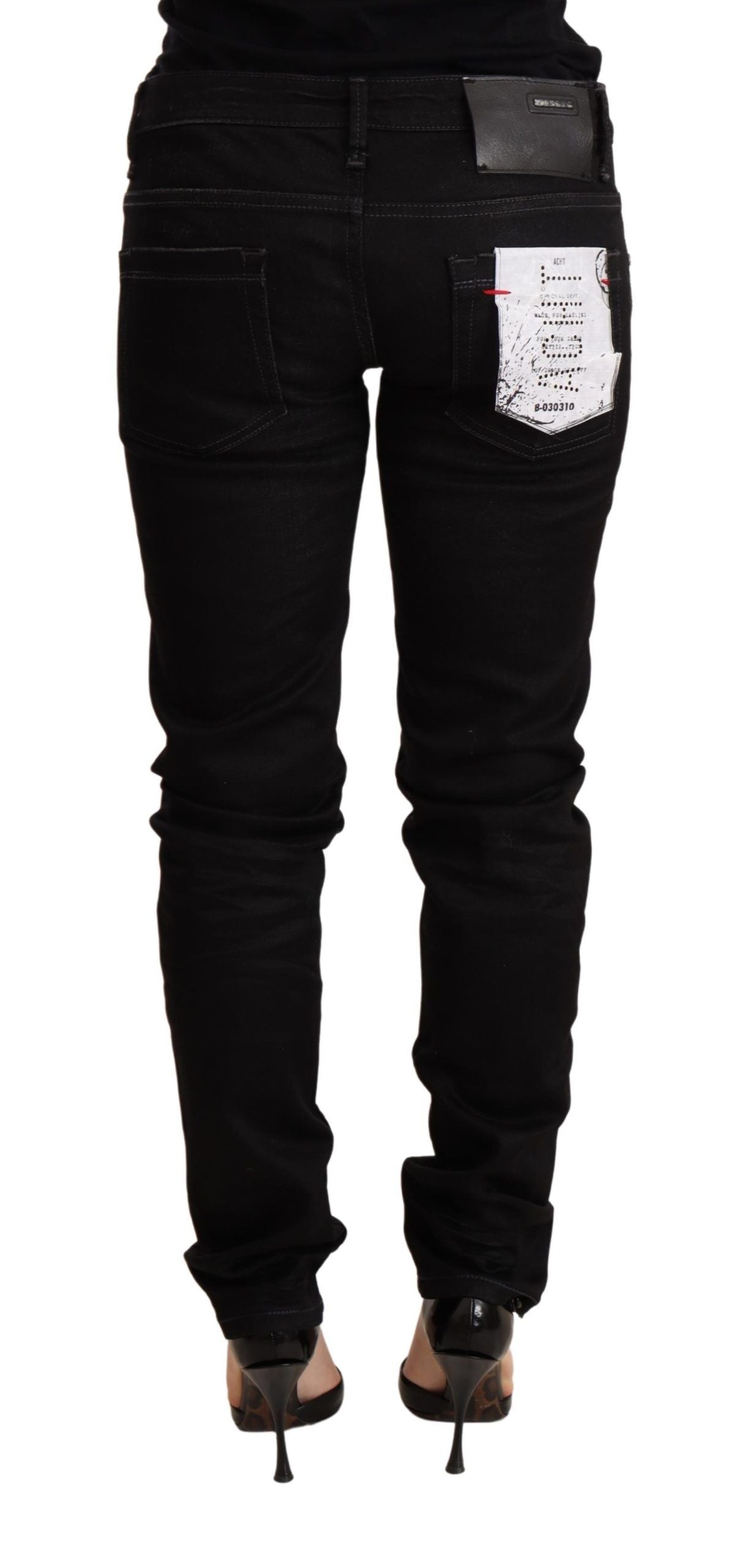 Sleek Black Wash Skinny Jeans - SEHABRANDS