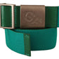 Elegant Green Adjustable Cotton Belt - SEHABRANDS