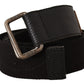 Elegant Cotton-Leather Blend Fashion Belt - SEHABRANDS