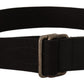 Elegant Cotton-Leather Blend Fashion Belt - SEHABRANDS