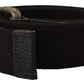 Elegant Cotton-Leather Blend Fashion Belt - SEHABRANDS