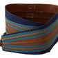 Elegant Multicolor Leather Waist Belt - SEHABRANDS