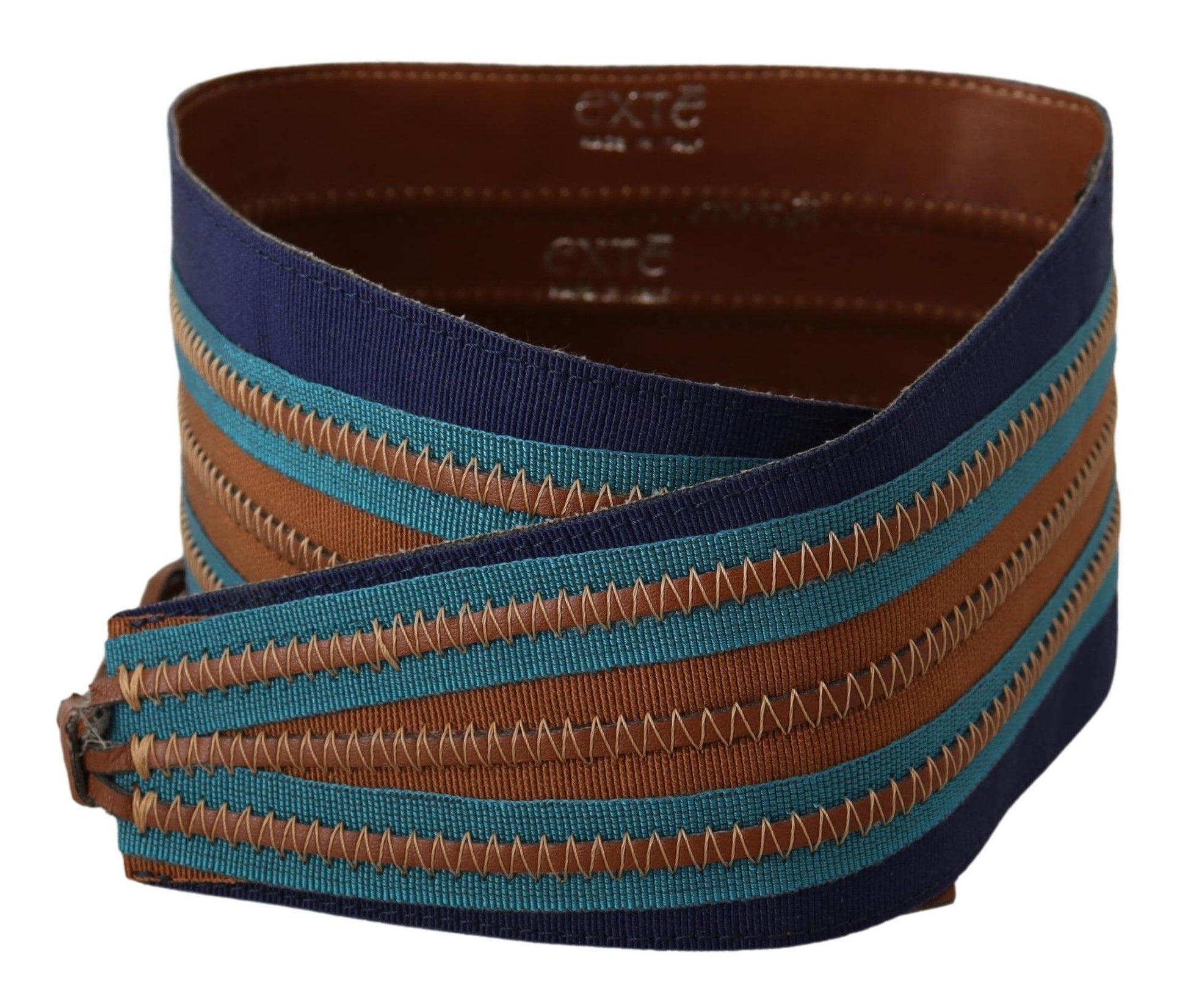 Elegant Multicolor Leather Waist Belt - SEHABRANDS