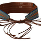 Elegant Multicolor Leather Waist Belt - SEHABRANDS