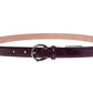 Dolce & Gabbana Elegant Purple Leather Belt - Italian Elegance