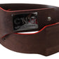 Elegant Dark Brown Leather Fashion Belt - SEHABRANDS