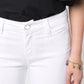 White Cotton Women's Jeans - SEHABRANDS