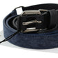 Elegant Black Leather Adjustable Belt - SEHABRANDS