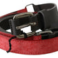 Elegant Red Brown Leather Fashion Belt - SEHABRANDS