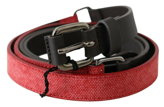 Elegant Red Brown Leather Fashion Belt - SEHABRANDS