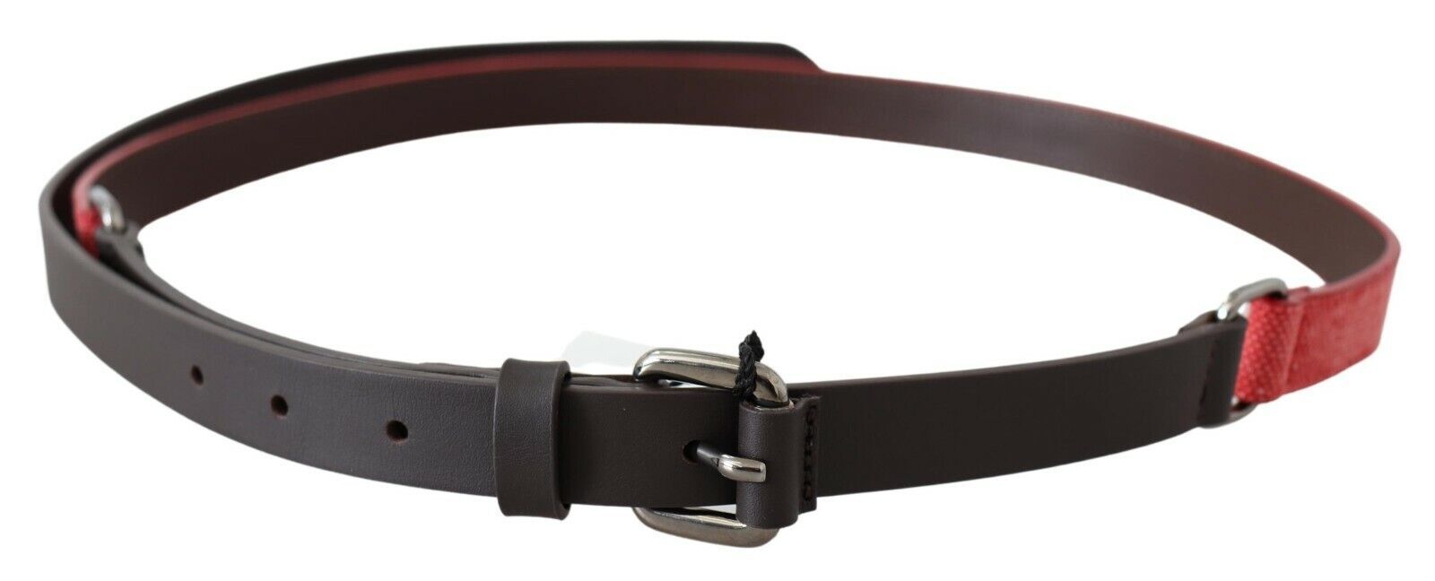 Elegant Red Brown Leather Fashion Belt - SEHABRANDS