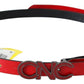 Chic Red Leather Waist Belt with Black-Tone Buckle - SEHABRANDS