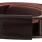 Elegant Brown Leather Fashion Belt - SEHABRANDS