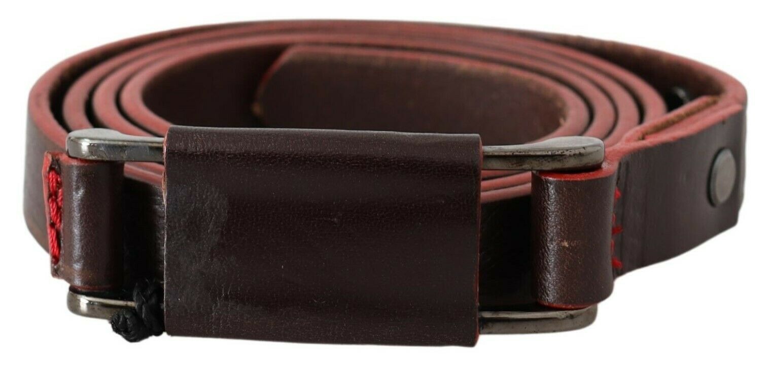 Elegant Brown Leather Fashion Belt - SEHABRANDS